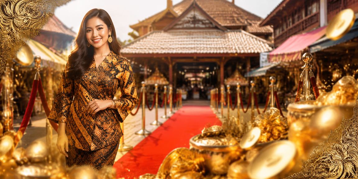 Skrin daftar bonus dengan latar belakang batik Kota Bharu untuk pengguna Malaysia