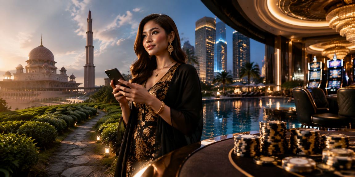 Pengguna Malaysia mengakses perlawanan langsung 1300 melalui telefon pintar di Putrajaya